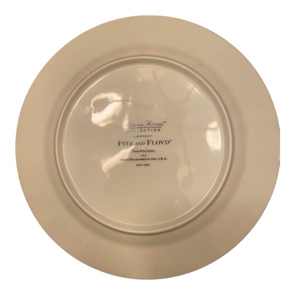 Pair of Fitz and Floyd salad plates “Gardendale” from the American Settings - Picture 6 of 7